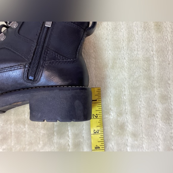 HARLEY DAVIDSON BLACKK LEATHER MOTORCYCLE BIKE BOOTS - Picture 6 of 16